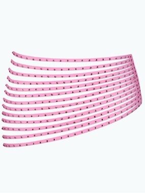 SKIMS Light Pink Rhinestone Strappy Swim Skirt